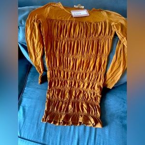 Brand new mustard color dress